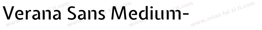 Verana Sans Medium字体转换